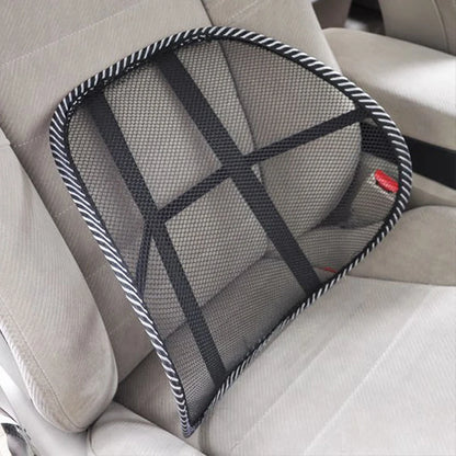 Mesh Back Support Cushion | Lumbar Brace | With or Without Massage Beads | Car, Office & Home