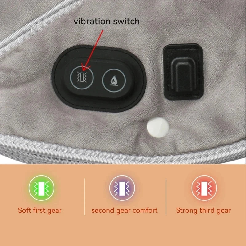 Heated Neck & Shoulder Massager | USB 5V | 3 Heat Settings 45-55°C | 30-60min Auto-Off