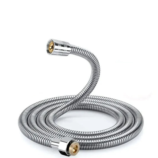 Shower Hose Extension | 2m Stainless Steel | Flexible Bathroom Water Pipe