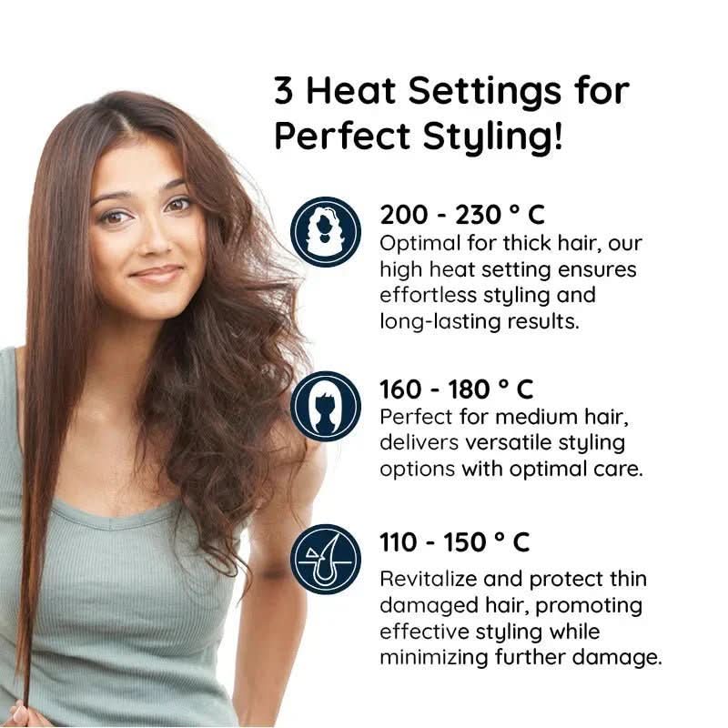 2-in-1 Rotating Hair Brush | Styling & Smoothing | Rechargeable Design