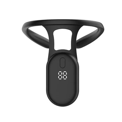 Smart Posture Reminder | Micro-Vibration Alert | Food-Grade Silicone | USB Rechargeable | Black