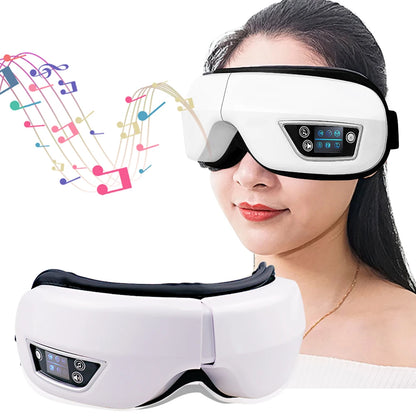 Eye Massager | 6D Airbag Compression | Bluetooth Music | 4 Modes | 1200mAh