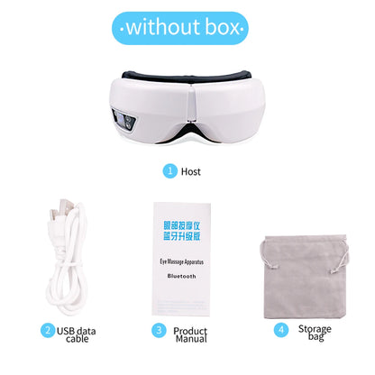 Eye Massager | 6D Airbag Compression | Bluetooth Music | 4 Modes | 1200mAh