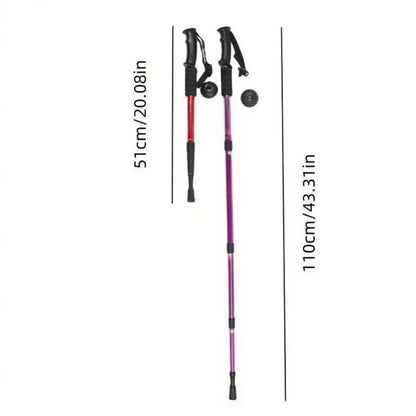 Trekking Poles | Ultralight Foldable Design | Shock Absorption Hiking Aid
