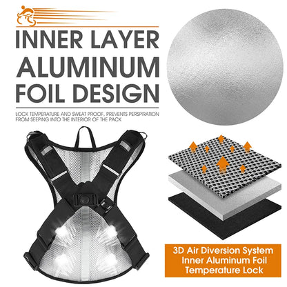 10L Cycling Hydration Backpack | Bounce-Free Harness | Reflective | With or Without Water Bag