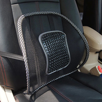 Mesh Back Support Cushion | Lumbar Brace | With or Without Massage Beads | Car, Office & Home