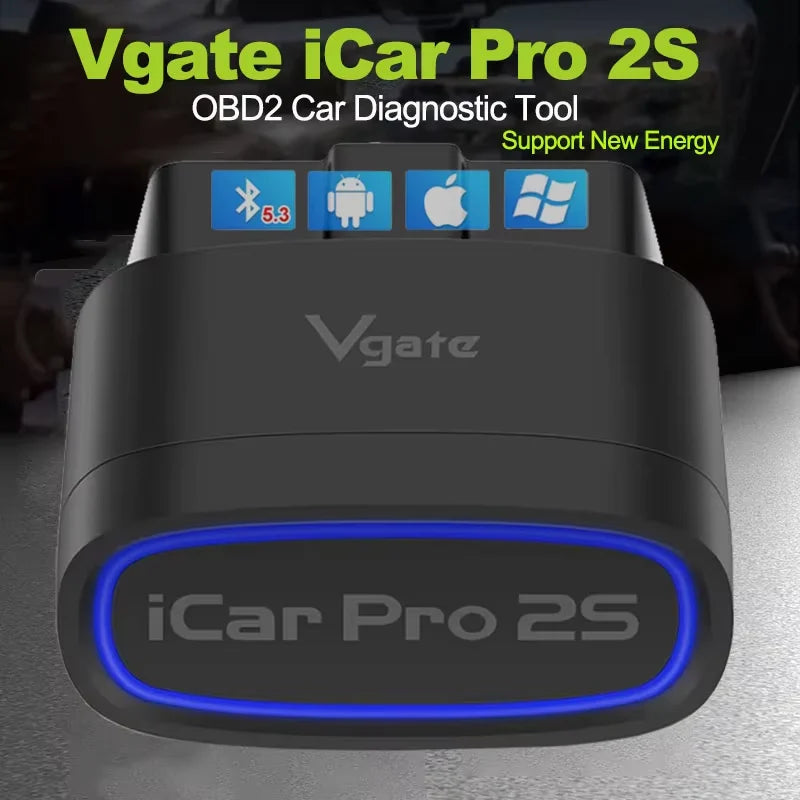 2026 NEW Vgate iCar Pro 2S ELM327 Bluetooth 5.2 V2.3 Car OBD Scanner Upgraded EV Auto Diagnostic Tool BimmerCode for IOS Android