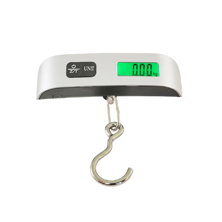 Digital Luggage Scale | 50kg Capacity | 50g Accuracy | LCD Display | Belt & Hook Style