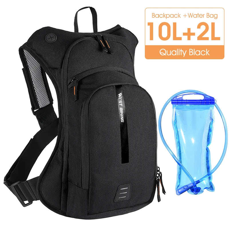 10L Cycling Hydration Backpack | Bounce-Free Harness | Reflective | With or Without Water Bag
