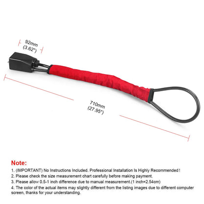 Universal Steering Wheel Lock with Seat Belt Socket and Steel Cable – Heavy-Duty Anti-Theft Security Device with 3 Keys for Cars, Trucks, SUVs, Vans and RVs