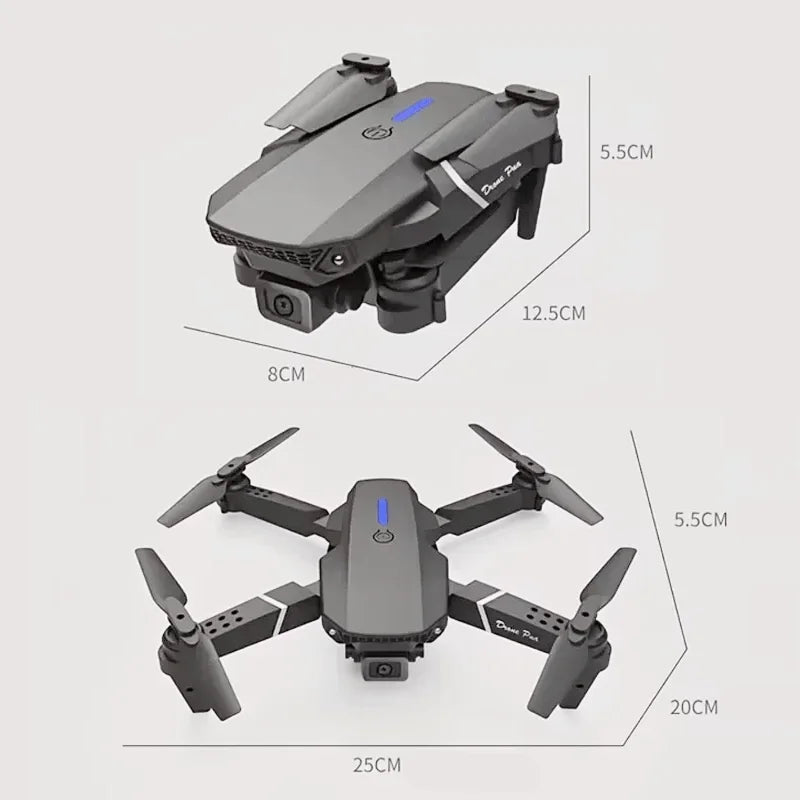Mini Drone | 4K Ultra HD Camera | 30-Minute Battery | 100m Range | Black & White