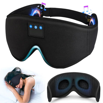 Bluetooth Sleep Mask | Built-In Headphones | 3D Contoured Comfort Fit