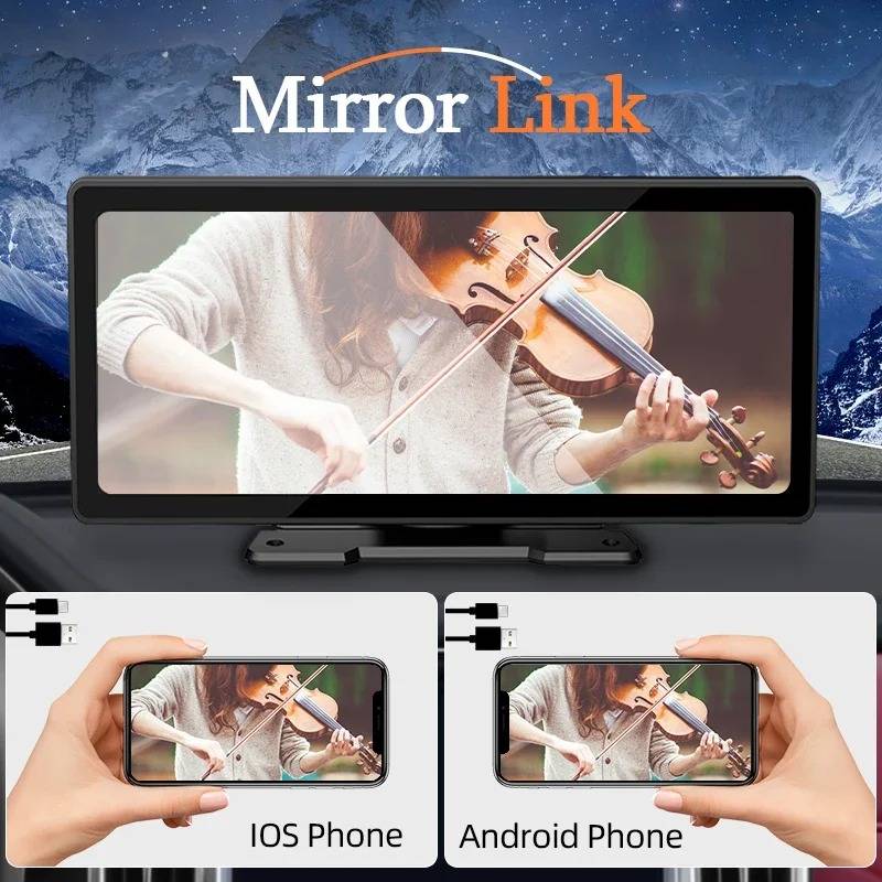 10.26-Inch Car Stereo Touchscreen | Wireless CarPlay & Android Auto | Backup Camera | Bluetooth