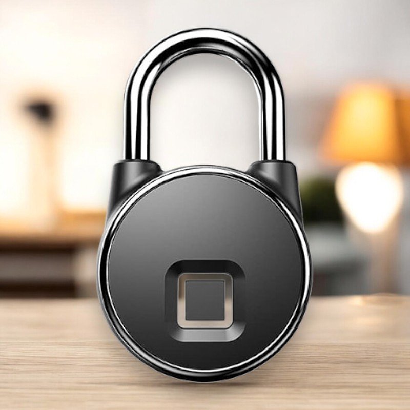 Fingerprint Padlock | Biometric & Bluetooth | IP65 | 10 Fingerprints | USB Rechargeable