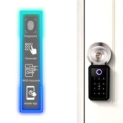 Smart Key Lockbox | Wi-Fi & Fingerprint Access | App Control | Passcode | With or Without Gateway