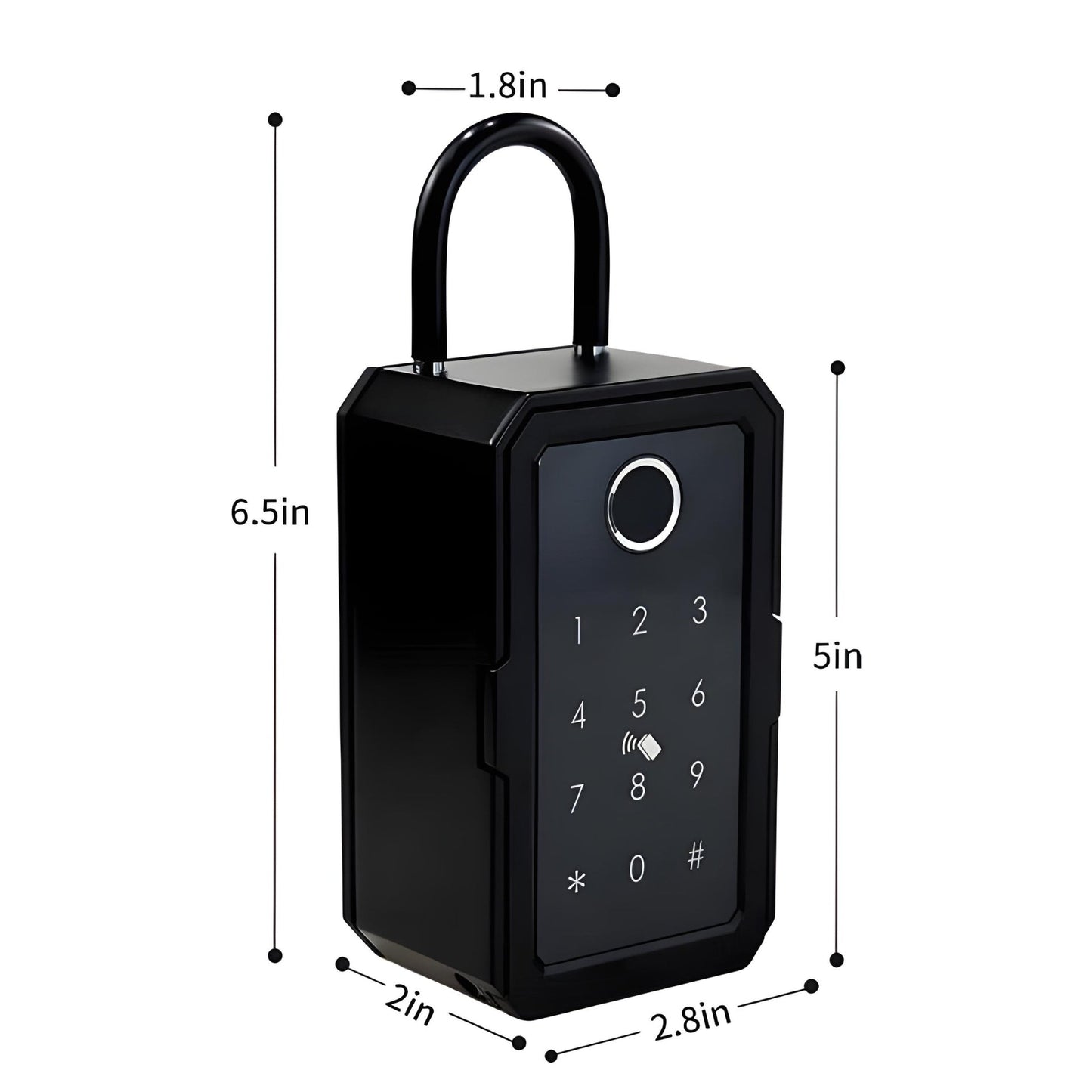 Smart Key Lockbox | Wi-Fi & Fingerprint Access | App Control | Passcode | With or Without Gateway