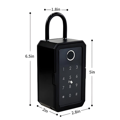 Smart Key Lockbox | Wi-Fi & Fingerprint Access | App Control | Passcode | With or Without Gateway