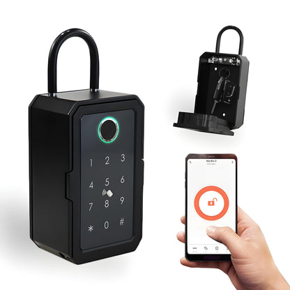 Smart Key Lockbox | Wi-Fi & Fingerprint Access | App Control | Passcode | With or Without Gateway