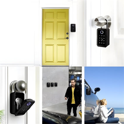 Smart Key Lockbox | Wi-Fi & Fingerprint Access | App Control | Passcode | With or Without Gateway