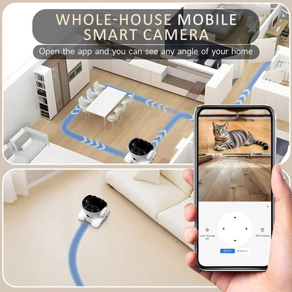 1080P Pet Camera | Two-Way Audio | Colour Night Vision 32ft | Motion Alerts | 32GB SD