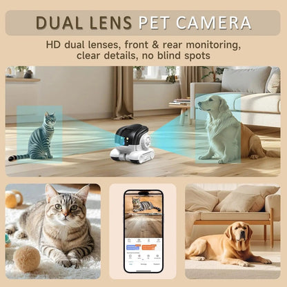 1080P Pet Camera | Two-Way Audio | Colour Night Vision 32ft | Motion Alerts | 32GB SD