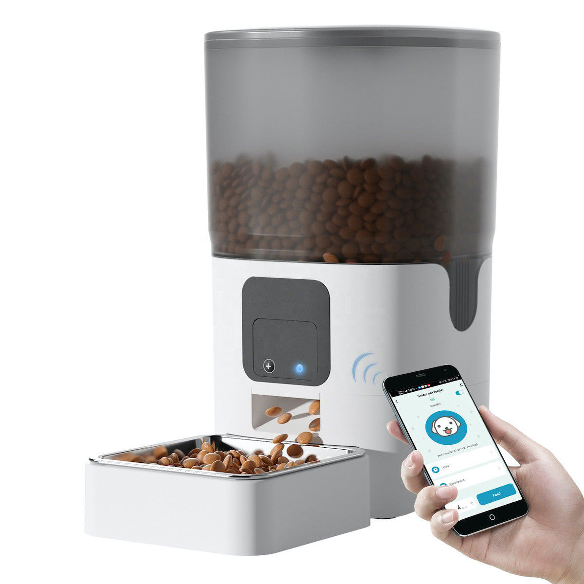 Automatic Pet Feeder | 6L | App Control | Alexa Compatible | Stainless Steel Tray | BPA-Free