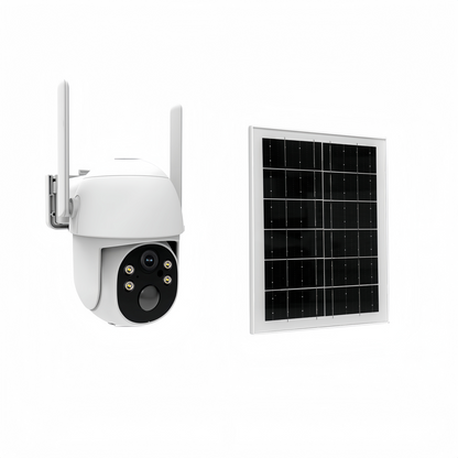 Solar 4G LTE Security Camera | 2K HD | AI Motion | IP65 | 360° Pan & Tilt | Two-Way Audio