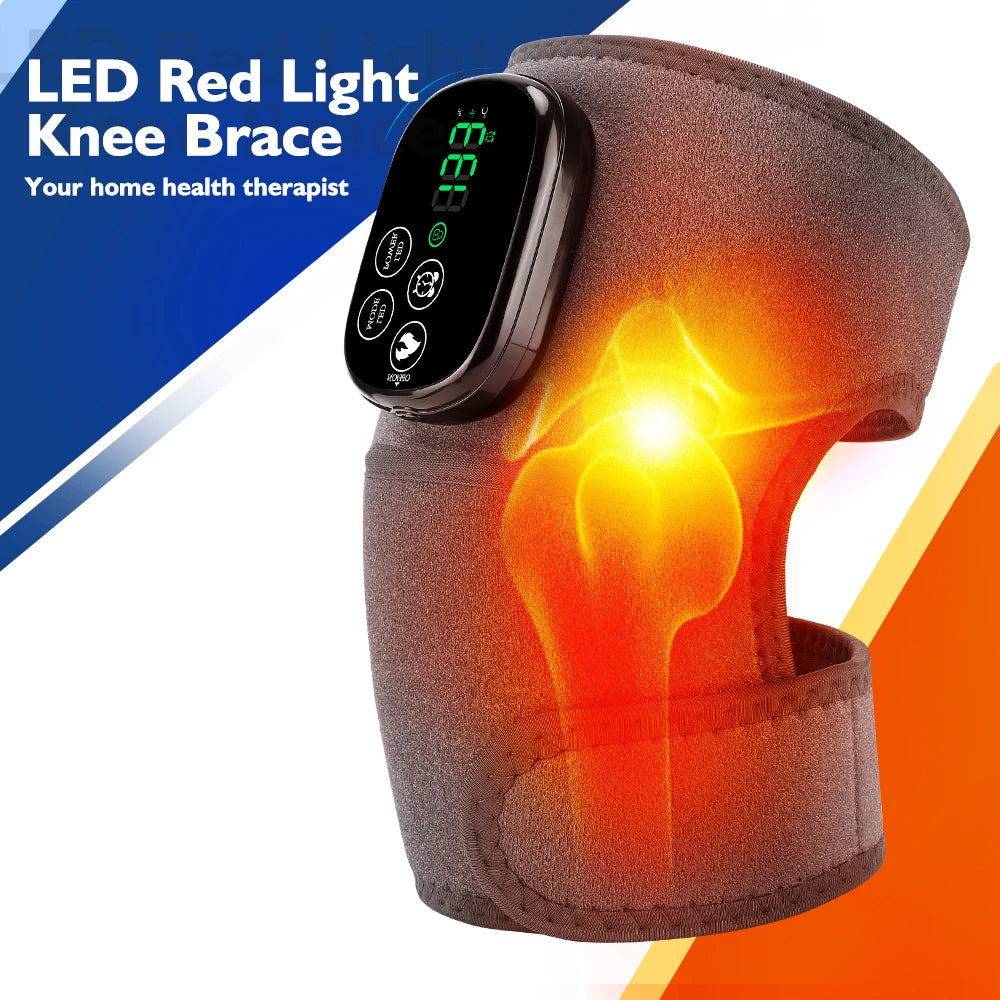 Red Light Therapy Wrap | 44 LEDs | 660nm & 850nm | 5 Heat Levels | 45–65°C | 3000mAh USB