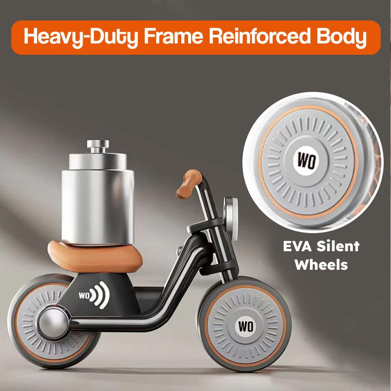 Kids Ride-On Motorcycle | Anti-Tip | Silent EVA Wheels | Light & Sound | Ages 1–6 | 30kg Max