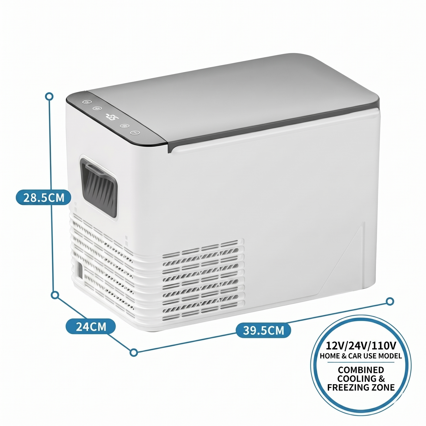Portable Car Refrigerator | -18°C Compressor Cooling | 42mm Insulation | Car & Home Use