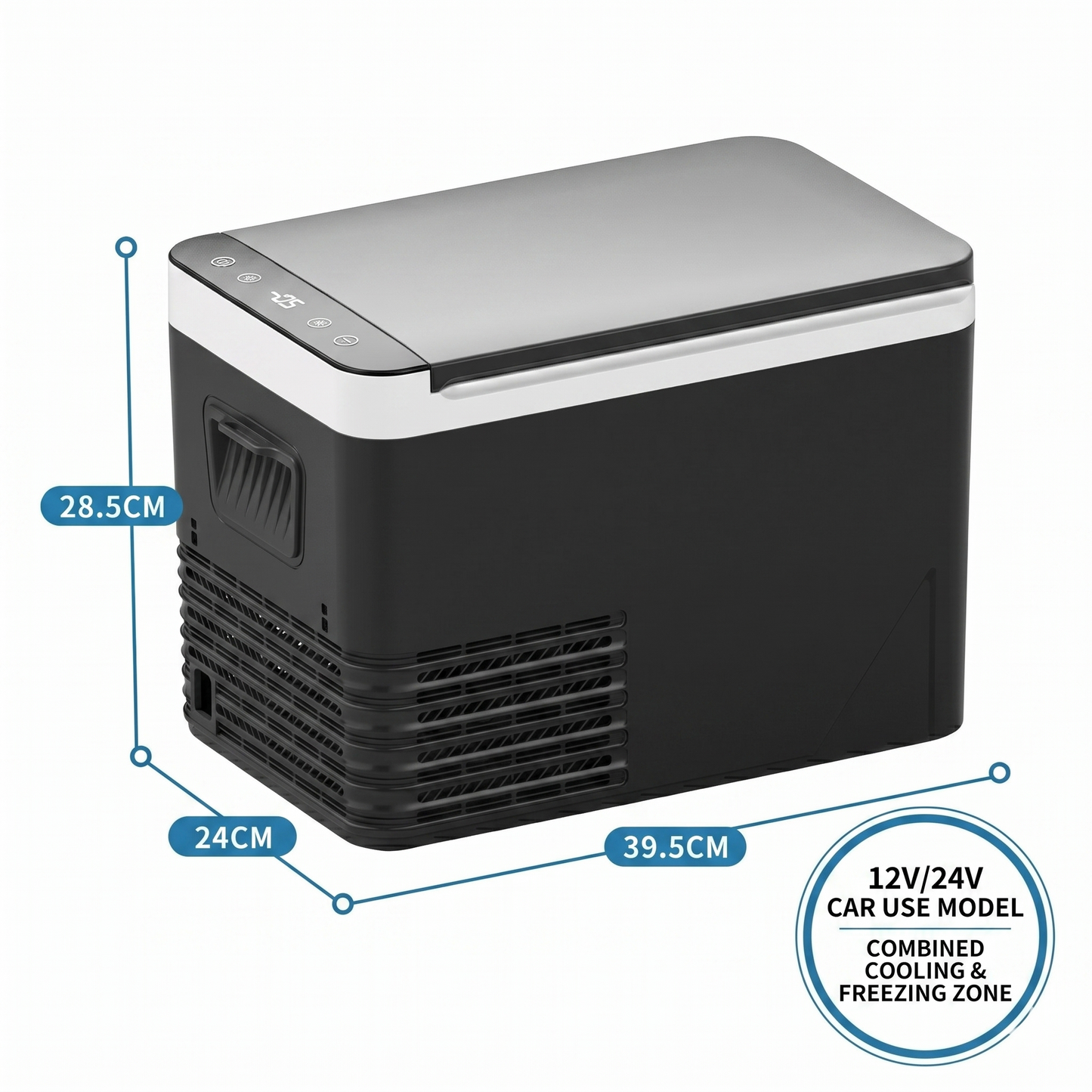 Portable Car Refrigerator | -18°C Compressor Cooling | 42mm Insulation | Car & Home Use