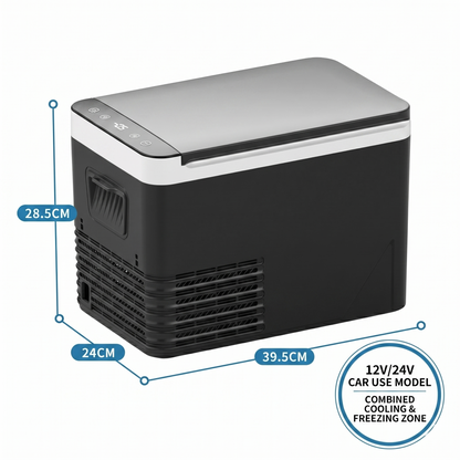 Portable Car Refrigerator | -18°C Compressor Cooling | 42mm Insulation | Car & Home Use