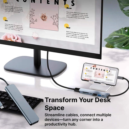 USB-C Multiport Adapter | HDMI | USB | SD Card Reader | MacBook Compatible