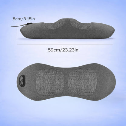 3-in-1 Back Massager with Heat | Vibration | Lumbar Support | Electric | Home & Office