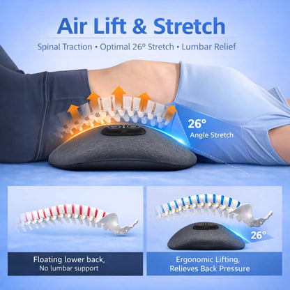 3-in-1 Back Massager with Heat | Vibration | Lumbar Support | Electric | Home & Office