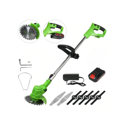 Cordless Grass Trimmer | 24V Motor | 6-Inch Blade | Telescopic Shaft