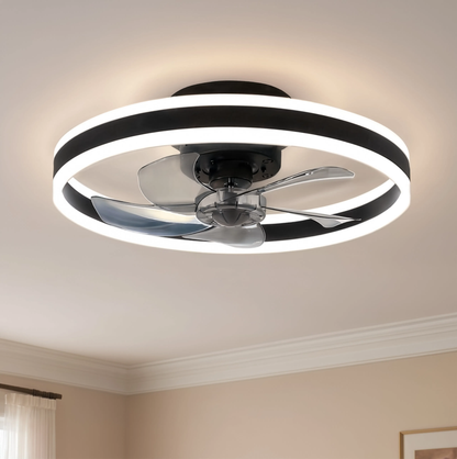 Ceiling Fan with LED Light | 50cm | 6 Speeds | 3 Colour Temperatures | Remote