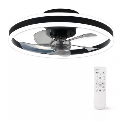 Ceiling Fan with LED Light | 50cm | 6 Speeds | 3 Colour Temperatures | Remote