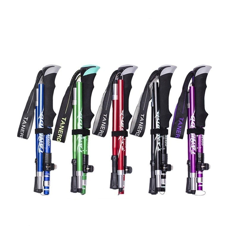 Telescopic Hiking Poles | Adjustable Lightweight Design | Durable Trekking Aid