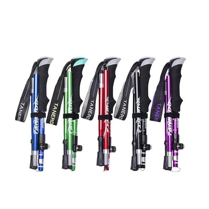 Telescopic Hiking Poles | Adjustable Lightweight Design | Durable Trekking Aid