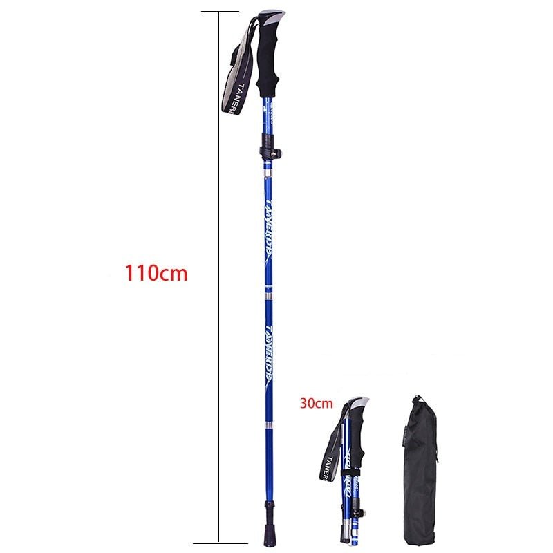 Telescopic Hiking Poles | Adjustable Lightweight Design | Durable Trekking Aid