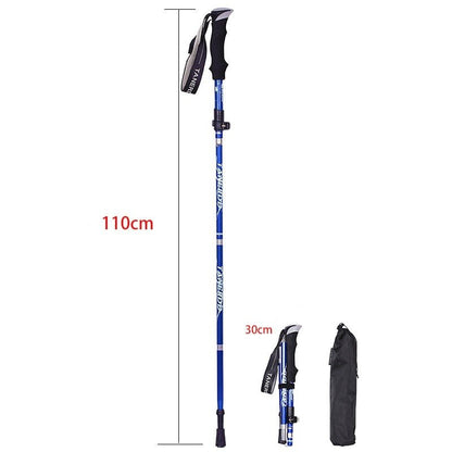 Telescopic Hiking Poles | Adjustable Lightweight Design | Durable Trekking Aid