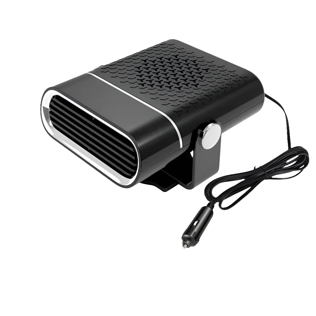 Car Fan | 4-in-1 Heating & Cooling | 12V/24V | 360 Degree Rotation | White & Black
