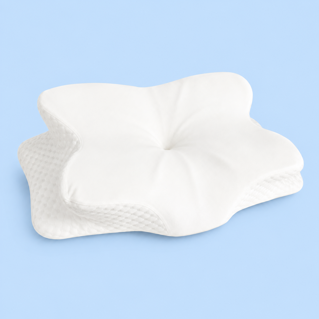 Contour Relief Pillow | Ergonomic Neck & Back Support | Soft Contoured Design