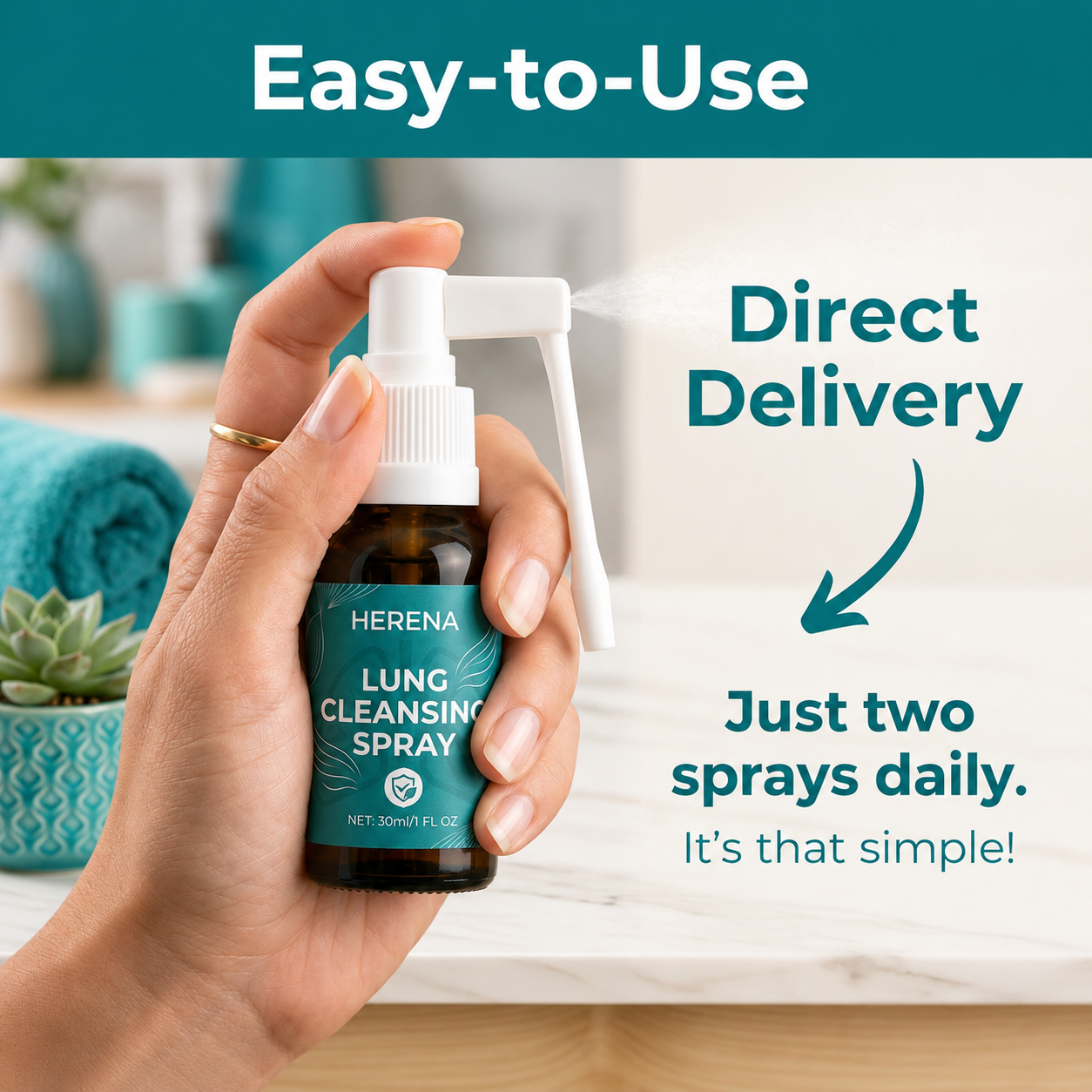 Herena ClearFlow™ Lung Cleansing Spray For Daily Respiratory Support