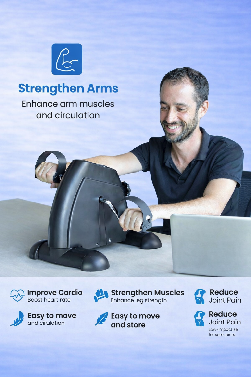 Herena™ Mini Pedal Exercise Bike