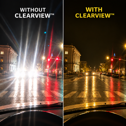 Herena ClearView™ Post-Cataract Night Driving Glasses with Harsh-Light Filtering