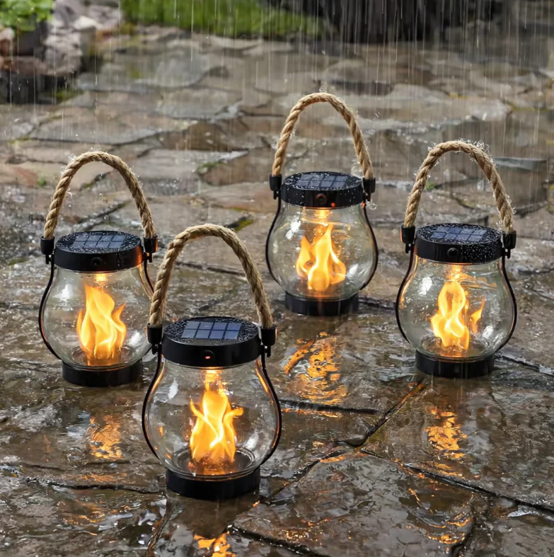 USB Rope Lantern | Auto Light-Sensing On/Off | Type-C Rechargeable | Garden & Camping