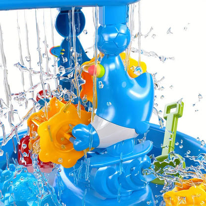 Sand & Water Play Table | 3 Tier | BPA-Free Plastic | Includes Accessories | Ages 1-5