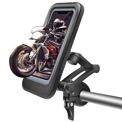 Bike Phone Mount | 5000mAh Power Bank Option | Handlebar 22-28.5mm | Waterproof Touchscreen Cover